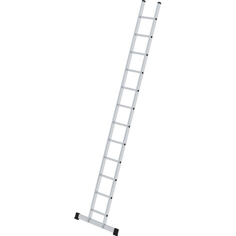 MUNK Anlegeleiter B35 mit Traverse 12 Sprossen (1/2)
