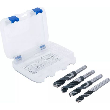 Bgs Technic – Coffret de 4 forets à métaux HSS 14-20 mm – Queue réduite 13 mm – Pour perçage précis dans divers matériaux (1/3)