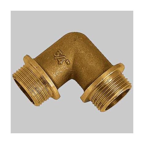 GOMITO MASCHIO/MASCHIO OTTONE GIALLO  1/2 x 1/2     MADE IN ITALY