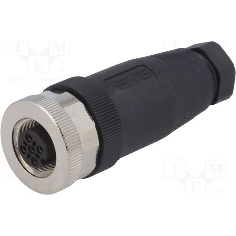 Connecteur M12 femelle 4 broches droit A-Code Ip67 T4110001041-000