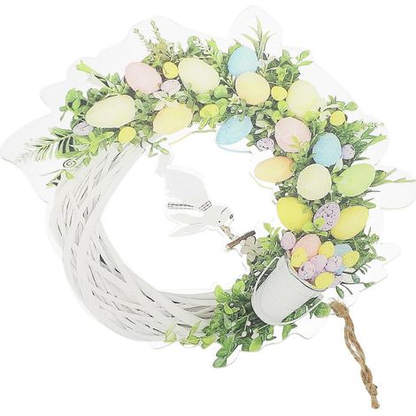 Couronne de Pâques décorative en forme de lapin, guirlande de lapins en 4 pièces (1/5)