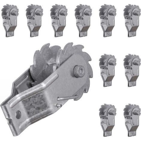 10er-Packung Drahtspanner für Elektrozäune, Wäscheleinenspanner für den Außenbereich, Drahtgitterspanner – Ratschenspanner für Elektrozäune, Weidezäune (1/5)