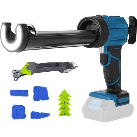 Pistolet à calfeutrer sans fil compatible avec batterie Makita 18V, pistolet à calfeutrer électrique à 4 vitesses avec lumière LED, pistolet à calfeutrer sans fil pour l'étanchéité et le calfeutrage ( (1/5)