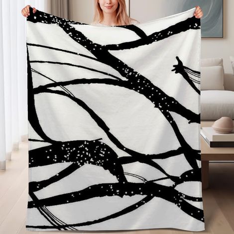 Couverture de lit en polaire, microfibre douce et confortable légère pour le printemps, décoration de chambre, cadeau parfait pour femmes et hommes, 6080 pouces (1/4)