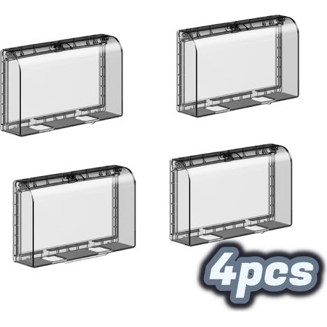 Copriprese impermeabili, copriprese per bagno, copriprese resistenti alle intemperie, copriprese, prese di corrente (confezione da 4)