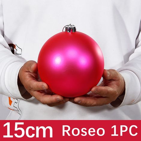 Boule De Décoration De Noël - Extérieur - 15 Cm - Résistante À L'eau - Pour Jardin Cour Porte D'entrée Arbre De Noël - 1 Pièce (1/5)