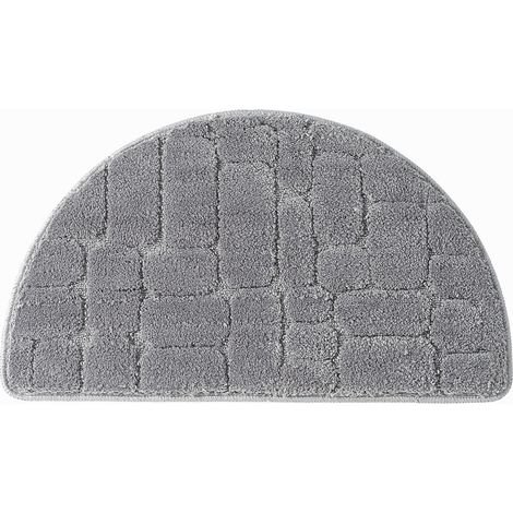 Tapis Semicirculaire - Absorption Eau Renforcée - Antidérapant - Pour Chambre À Coucher Entrée Salon Table à Thé - Fibres Superfines - 80 x 50 x 2 cm - 1 Pièce (1/2)