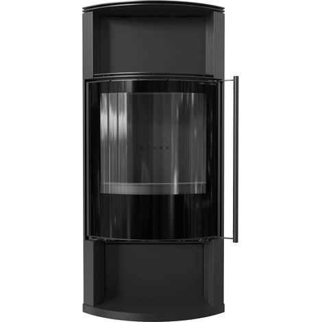 Kaminofen aus Stahl KRATKI TOFA Ø 150 8 kW schwarz Verkleidung (1/5)