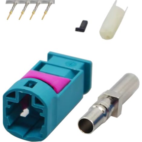 Connettore dritto Fakra HSD a 4 pin, codice Z
