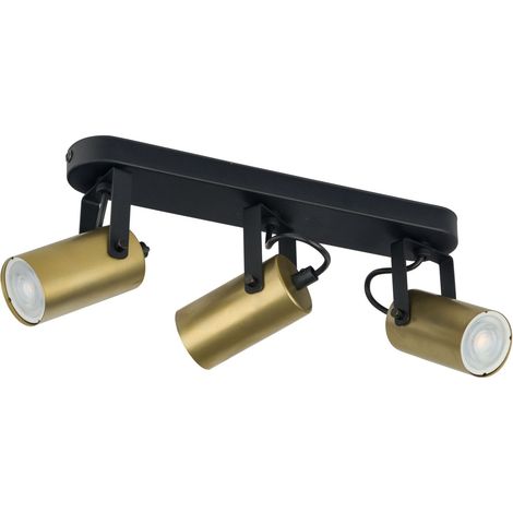 Deckenstrahler 3-flammig GU10 klein B: 47 cm Spot Deckenlampe Deckenleuchte Wohnzimmer Flur (1/3)