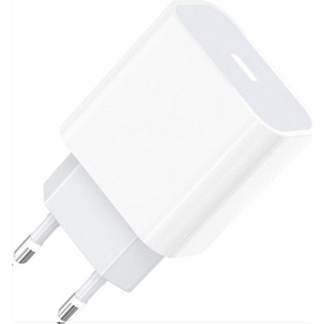 20W Fast Charger - PH26 - Compatible with BLU G84 - 1M USB-C Cable - White Color - Advanced Technology