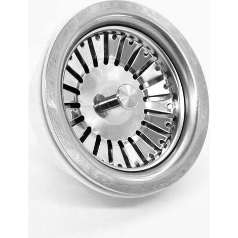 Kitchen sink strainer, stainless steel sink strainer plug, replacement drain plugs (diameter: 84 mm)