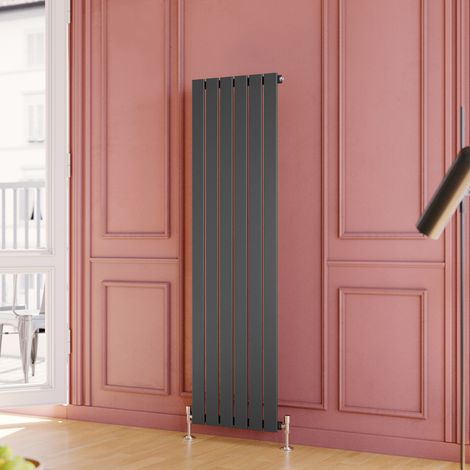 ELEGANT Traditional Radiator Anthracite Vertical Radiator Rads 1600x452mm Single Flat Panel (1/5)
