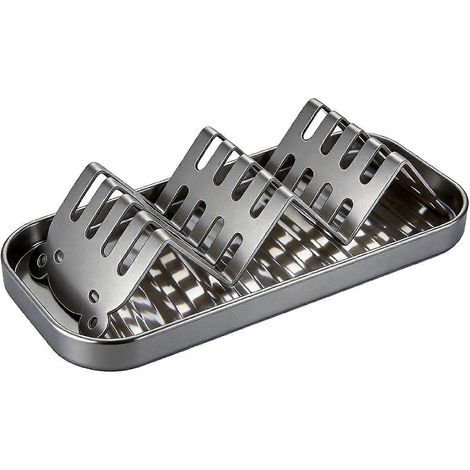 Porte-savon de douche amovible en acier au carbone, porte-éponge pour évier de cuisine, gris (1/5)
