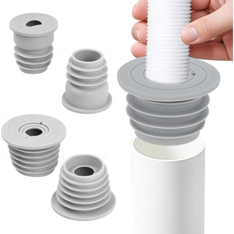 Bouchon Évier Silicone Universel, Lot de 4 Filtre Vidange Anti Odeur (1/5)