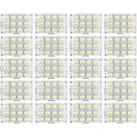 20 ultrahelle weiße Piranha 3V/5V LEDs (12 LED DC) für Leiterplatten, Yachtbeleuchtung. (1/5)