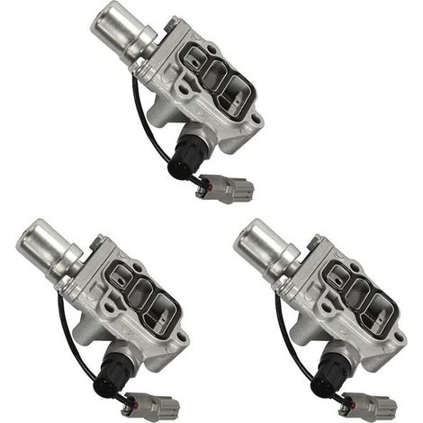 Trois tiroirs de soupape solénoïde VTEC, 15810-PLR-A01 et 15810PLRA01, pour les moteurs EX HX SOHC 1.7L de 2001 à 2005. (1/4)