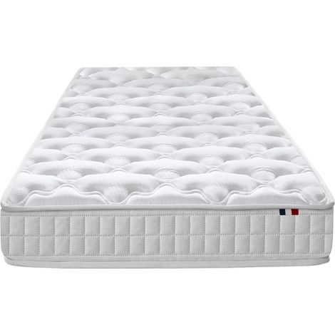 Matelas ressorts ensachés ASTRE : confort ferme accueil équilibré made in France 90 x 190 cm