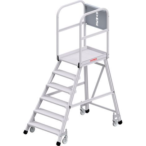 Hymer Podesttreppe fahrbar, einseitig begehbar, 6 Stufen, Standhöhe 1,45 m