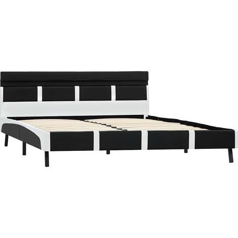 Maison Exclusive - Giroletto con LED Nero in Similpelle 160x200 cm (1/5)