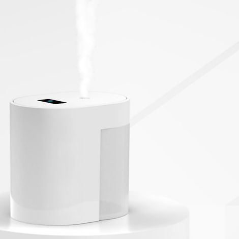 Stérilisateur à pulvérisation intelligent avec capteur, pulvérisateur automatique de désinfectant pour les mains, pulvérisateur de désinfectant à alcool atomisé sans contact, blanc. (1/5)