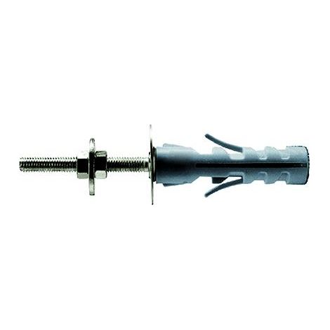 Koncreto Tassello Nylon 'Nc-M6' Mm12/45 Pz 2 Con Doppia Vite E Doppio Dado. In Blister.