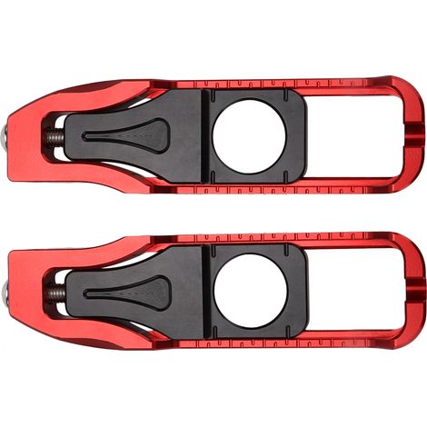 Tendeurs de chaîne moto Gauche Droite Réglage Remplacement pour Yamaha YZF R6 2017-2020 Rouge (1/5)