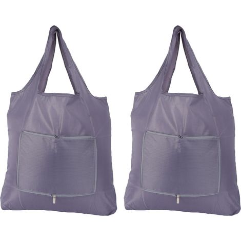 Lot de 2 sacs de courses pliables en Oxford imperméable sacs (1/5)