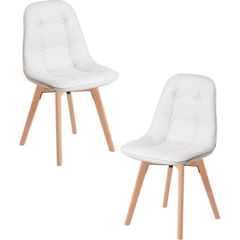 Packs Sillas Comedor - Pack 2 Sillas Vorak - Blanco (1/5)