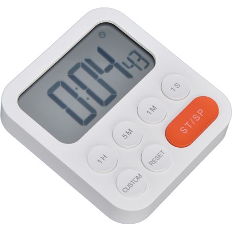 Küchentimer, Kochtimer, Eierzähltimer, Nachttischuhr fürs Schlafzimmer (Batterien nicht enthalten) (1/5)