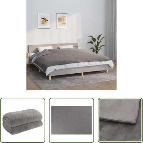Schlafdecke - Gewichtsdecke mit Bezug Grau 155x220 cm 11 kg Stoff (1/5)