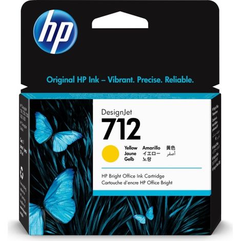 Cartouche d'encre HP 712 (3ED69A), jaune