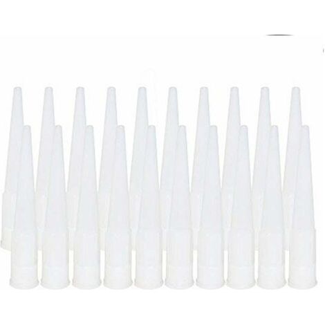 [JAMAIS UTILISÉ] 20 Pièces Cartouche Douilles Silicone Douilles embouts de Remplacement en Silicone Pointes Cartouche Cartouche Buses Buses(Diamètre intérieur de l'interface : 15 mm) (1/4)