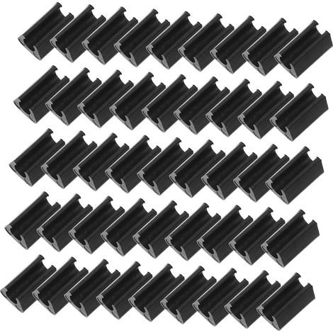 Embouts de pieds de chaise en plastique noir Unomor, lot de 100 (1/5)