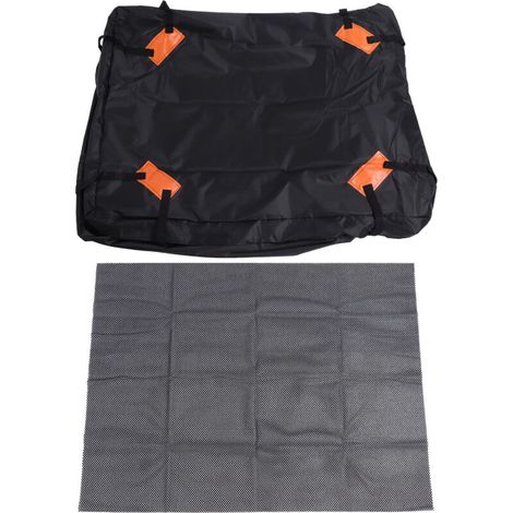 Sac étanche de toit voiture 425L, housse de rangement Oxford avec tapis anti-glisse, porte-bagages 420D pour toiture (1/5)