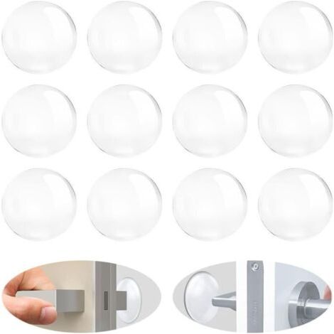 BUNTHAUS Lot de 12 Butées de Porte, Protège Murs et Meubles, Accessoires Pratiques pour Porte et Poignée