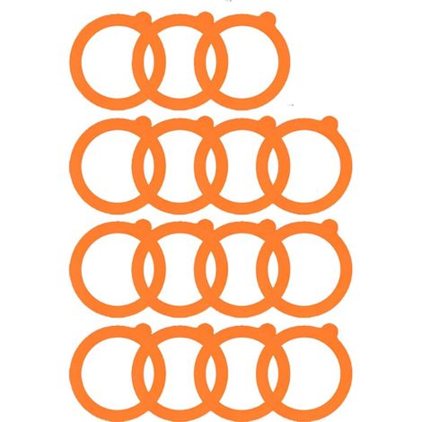 15 pièces - joints d'étanchéité pour bocaux en verre - joints de rechange pour bocaux en verre - étanches - joints d'étanchéité pour bocaux en verre - joints en caoutchouc pour bocaux en verre - 95 x (1/5)