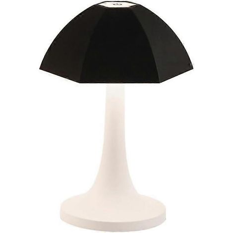 Schirm-Tischleuchte mit Touch-Steuerung, wiederaufladbare LED-Schreibtischlampe, dimmbare 3-Farben-Beleuchtung