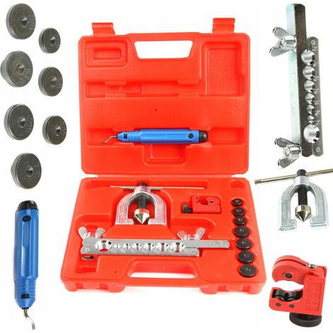 CATA M57751C 11‑teilige Bremsrohr-Press- & Formwerkzeug‑Set - Kupfer/Aluminium, praktische koffer Presswerkzeug für Bremsleitungen