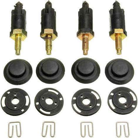 4 Set Kit de Fixations Couvre Moteur 2.0 HDI Compatible avec Citroën Berlingo C4 C5 Xantia Xsara et Peugeot 206 306 307 406 607 806 Expert OEM 0137F6 13711 Clips + Boulons (1/5)