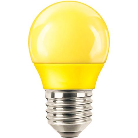 Extrastar lampada lampadina a led miniglobo 4W luce gialla E27 per decorazioni vetro giallo (1/5)