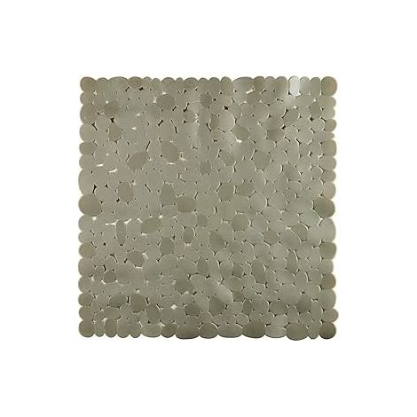 King Home TAPPETO INTERNO DOCCIA STONE GRIGIO QUADRO in PVC 52x52 cm (1/4)