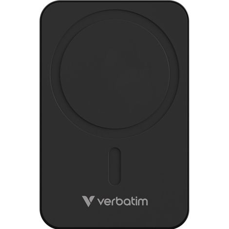 Batterie externe magnétique sans fil Verbatim Charge 'n' Go Essentials 20 000 mAh USB-C PD 3.0 noire (1/5)