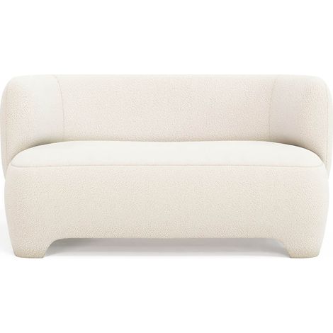 2/3-Sitzer Sofa - Bezogen mit Bouclé-Stoff - Magnolia