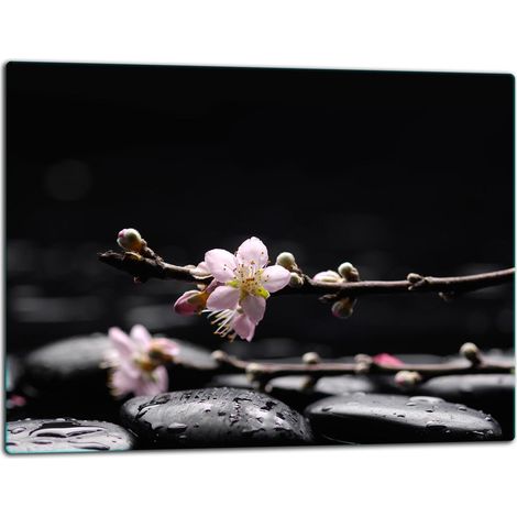 Tablero de corte de placa de vidrio 52x40 flores (1/5)