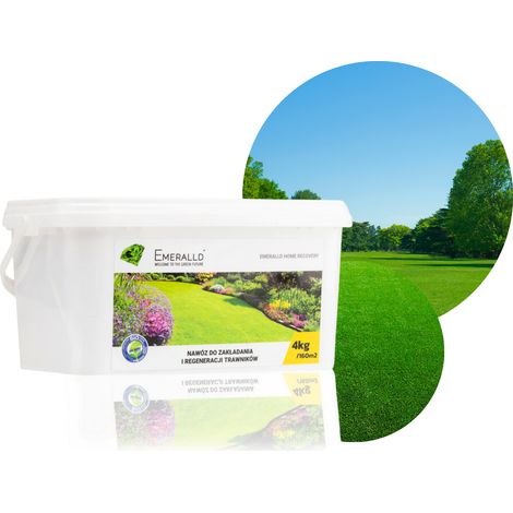 Engrais régénérant printanier pour pelouse Emerald 4 kg (1/5)