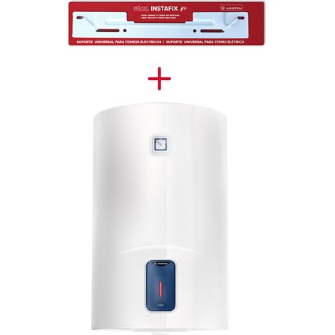 Termo eléctrico, Ariston, Lydos R 50 litros + Soporte de pared Instafix, Vertical (1/5)