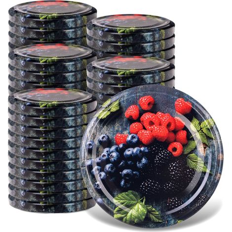 KADAX Deckel fi66 50er Pack Früchte Blaubeere Bor