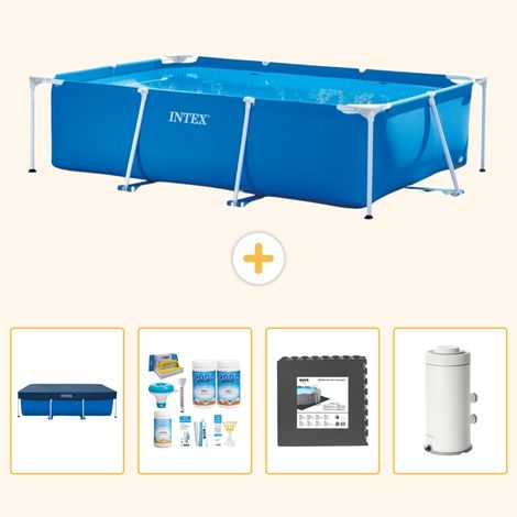 Intex Piscine Tubulaire Rectangulaire - 300x200x75 cm - 5-pièces S64 (1/5)