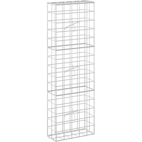 Gabion avec Fil de 5 mm et Maille de 10 x 10 cm 50 x 20 x 150 cm - vidaXL (1/5)